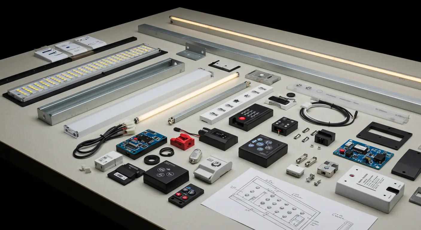 material e tecnologia usado no letreiro iluminado