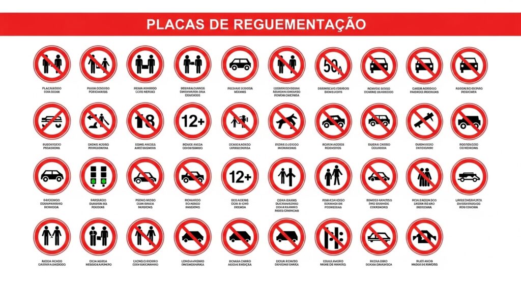 placas de regulamentação
